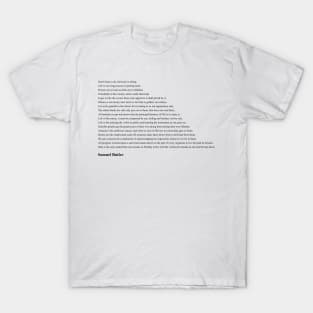 Samuel Butler Quotes T-Shirt